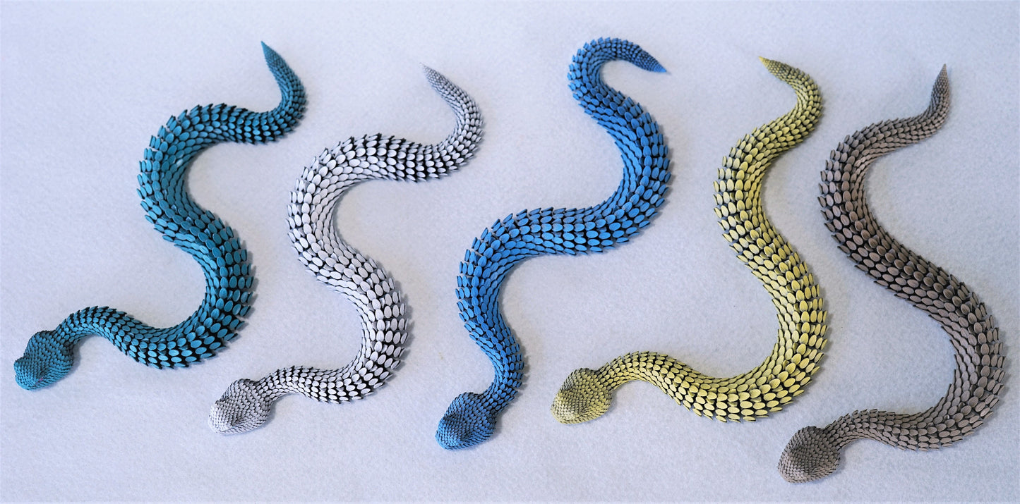 Snake Figure | Toy Animal | Articulated Model Viper | Large - CUBO Design